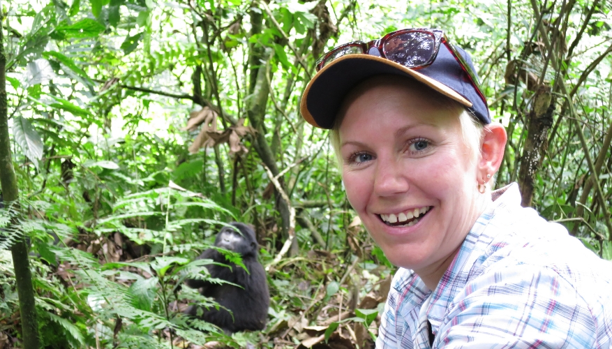 Tullie, gorillas in Uganda